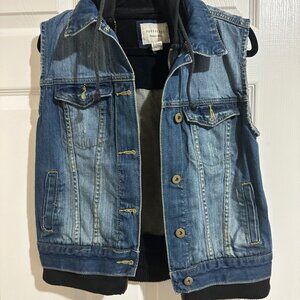 Forever21 Hoodie and Jean Jacket Size Small